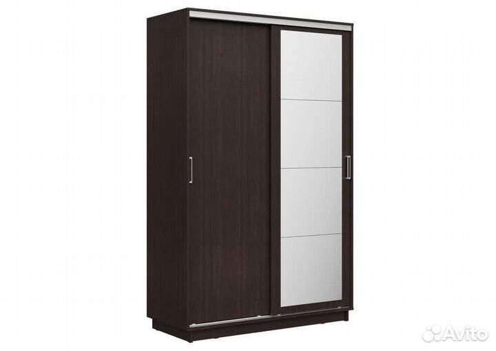 Шкаф-купе Симпл с зеркалом двухдверный