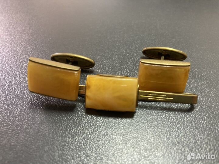 Запанки и булавка для галстука СССР винтаж