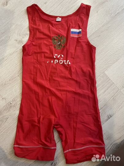 Борцовское трико красное