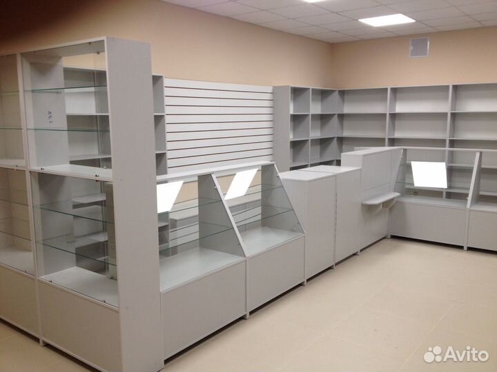 Витрины, стеллажи, прилавки