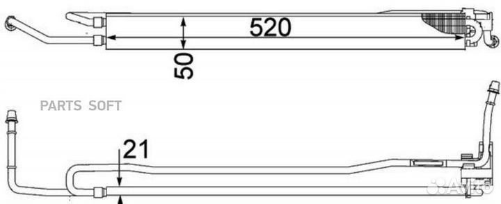 Mahle CLC106000P Радиатор масляный VW transporter