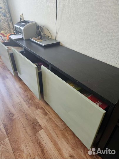 Тумба шкаф под тв Бесто IKEA