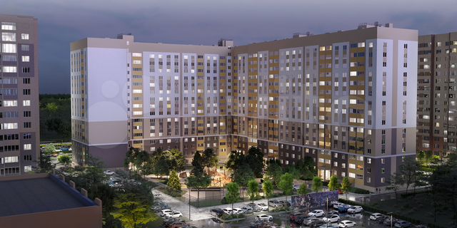 2-к. квартира, 71,8 м², 9/15 эт.