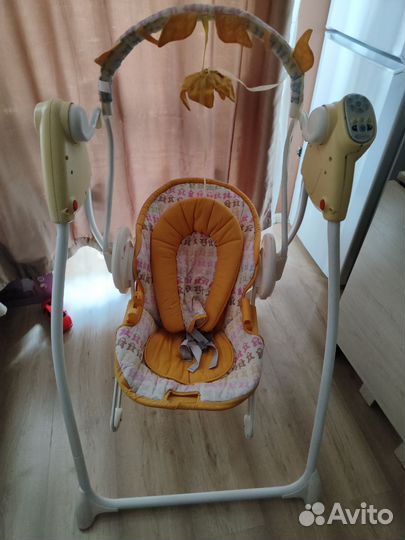 Детские электронные качели для новорожденных