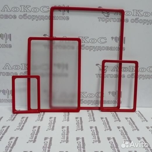 Рамка из ударопрочного пластика с закругленными у
