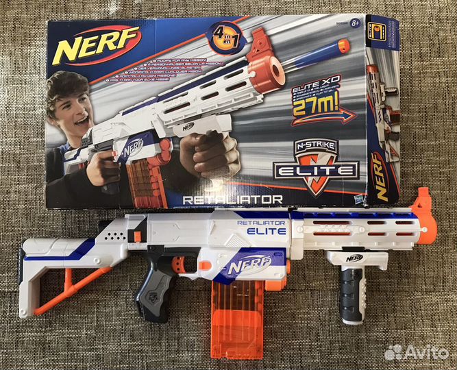 Бластер nerf retaliator 4в1. Hasbro