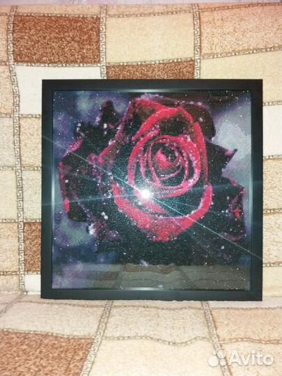 Алмазная мозаика. Готовая работа