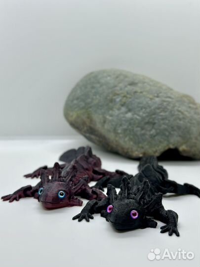 Аксолотль игрушка 3Д