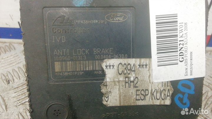 Блок ABS Ford Kuga 2008 100960-01313
