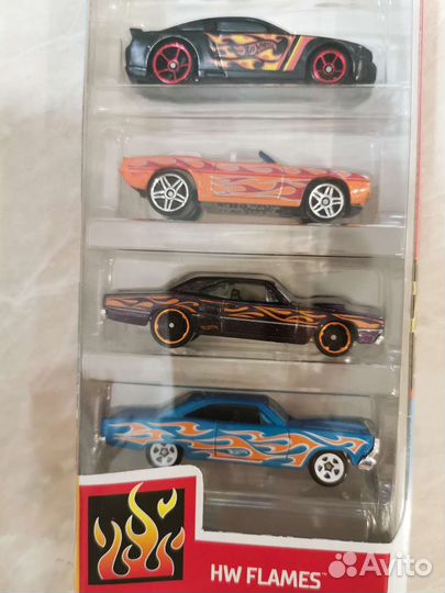 Hot wheels flames 5 pack