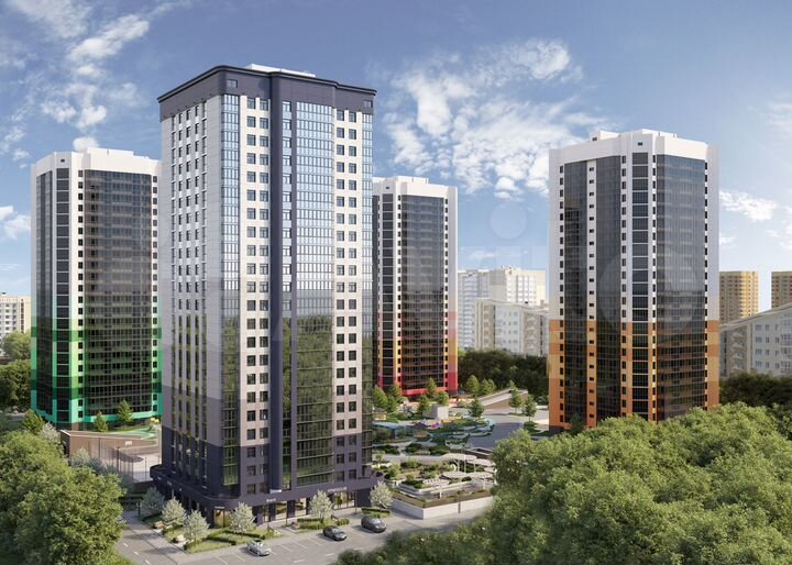 2-к. квартира, 73,5 м², 17/23 эт.