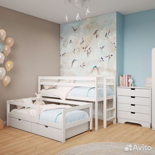 Детская кровать двухъярусная