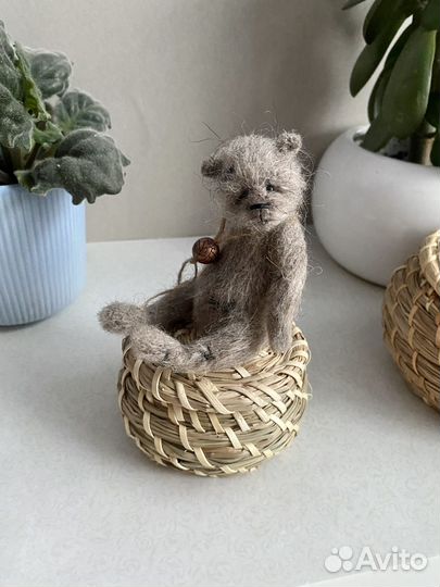 Мишка вязаный в стиле Тедди Гриша