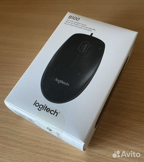 Компьютерная мышь logitech B100, новая