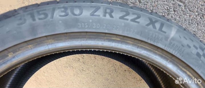 Continental ContiSportContact 7 295/35 R21 и 315/30 R22 107Y