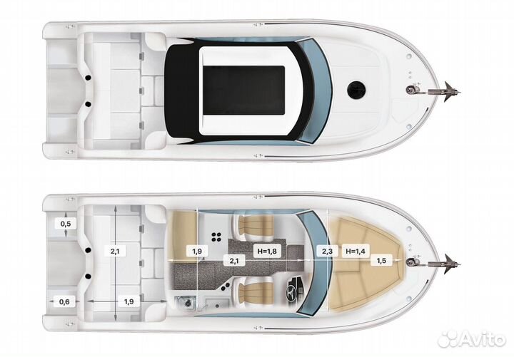 Катер Velvette Cabin 23 Active Sedan