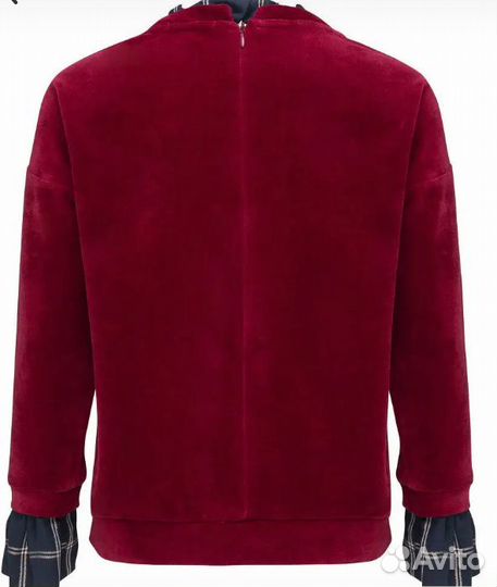 Нарядная толстовка велюр для девочки 152