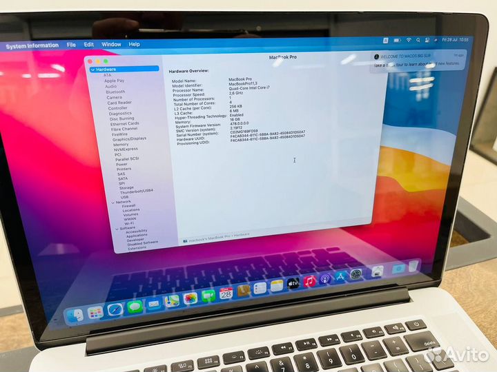 Macbook Pro 15 Late 2013 16/512