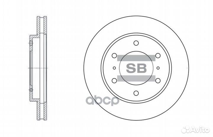 Диск тормозной SD4306 Sangsin brake