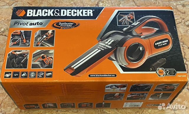 Пылесос автомобильный black & decker PAV1205