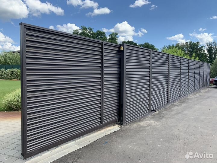 Забор-жалюзи профиль Ёлочка