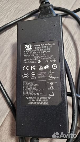 Блок питания 12в 7,5а (12v 7,5a)