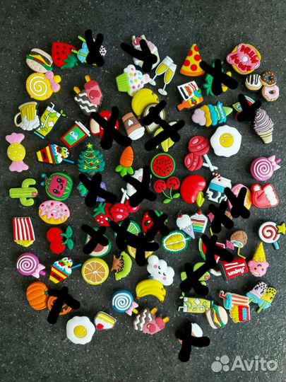 Джибитсы для кроксов jibbitz crocs новые украшения