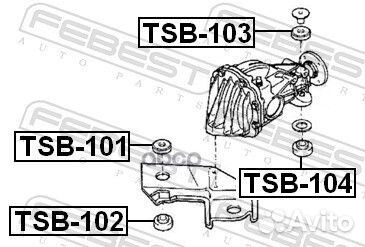 Втулка дифференциала Febest TSB-104 TSB-104 Febest