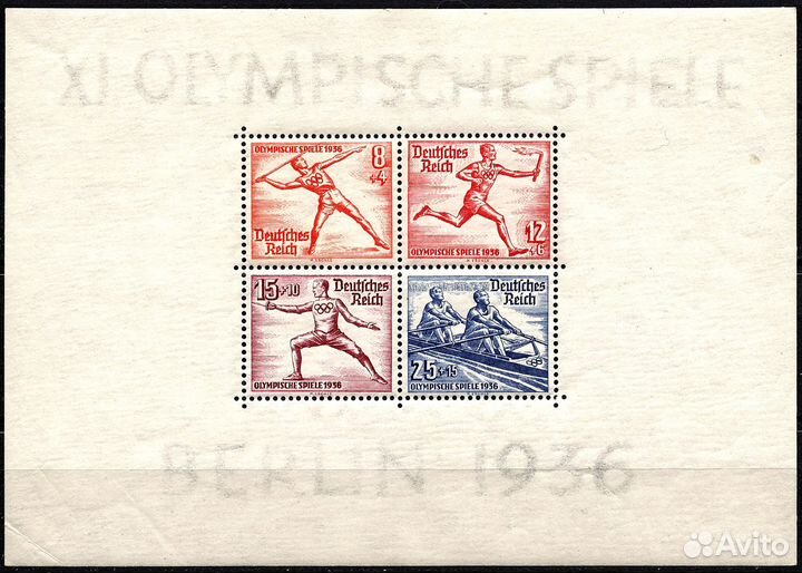 1936 Германия Блок 4 и 6 MNH