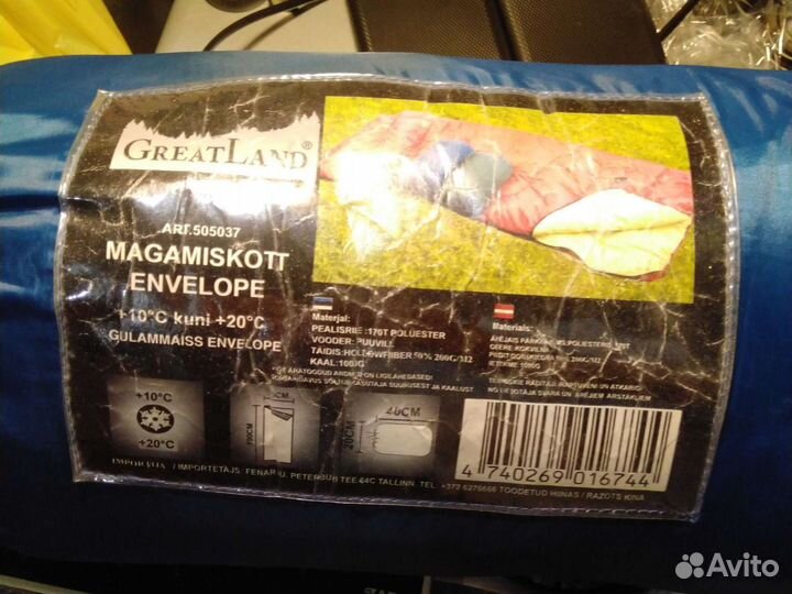 Туристический спальный мешок, длинна 190см