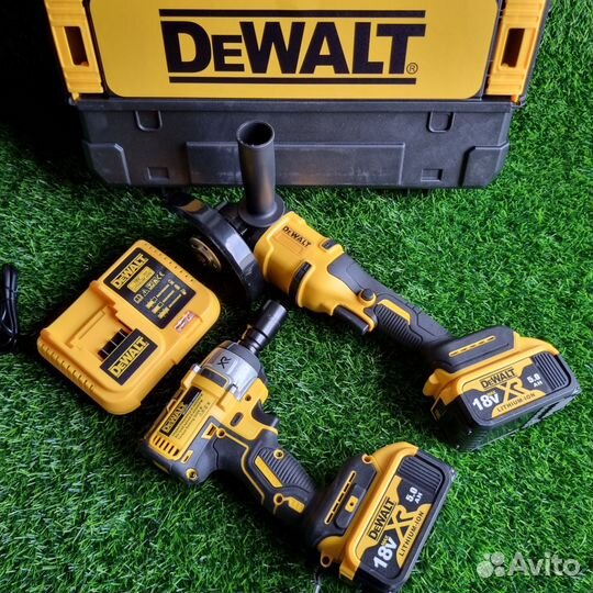 Набор гайковёрт и болгарка DeWalt