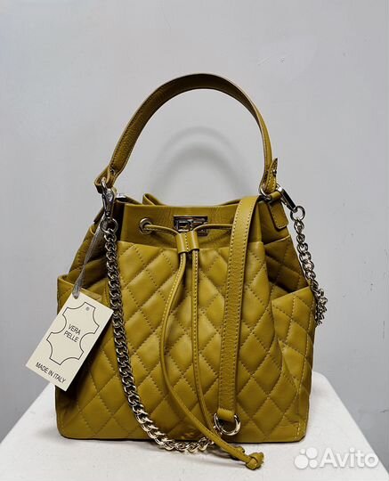 Новая кожаная сумка Италия