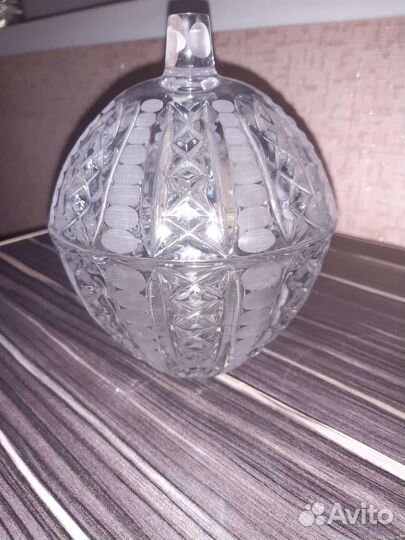 Вазочка хрустальная СССР новая