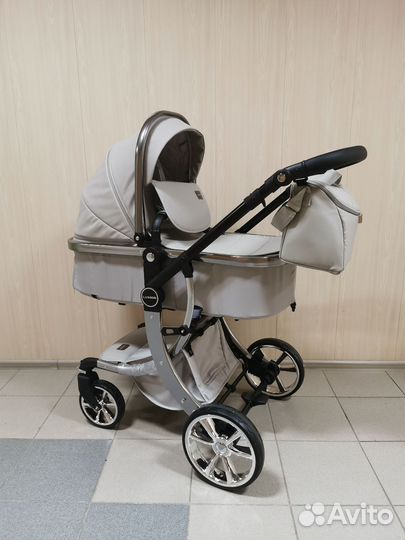 Коляска Luxmom 608 3в1 экокожа новая