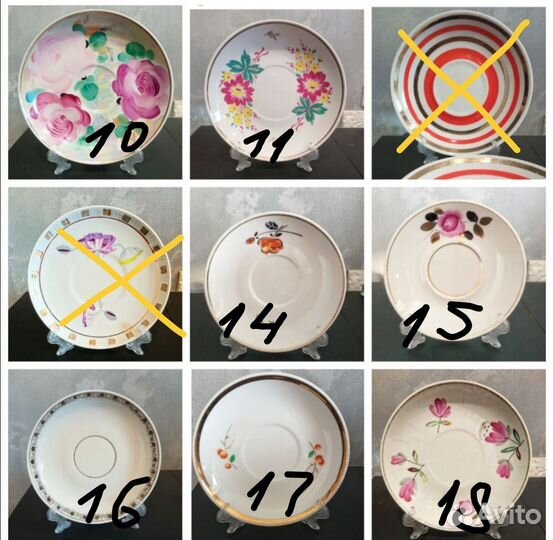 Блюдца Дулево, Пролетарий, Вербилки, Рига, другие