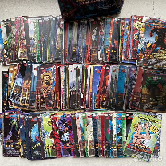 Карточки Человек Паук герои и злодеи