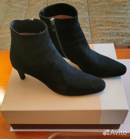 Ботильоны натуральная замша италия 