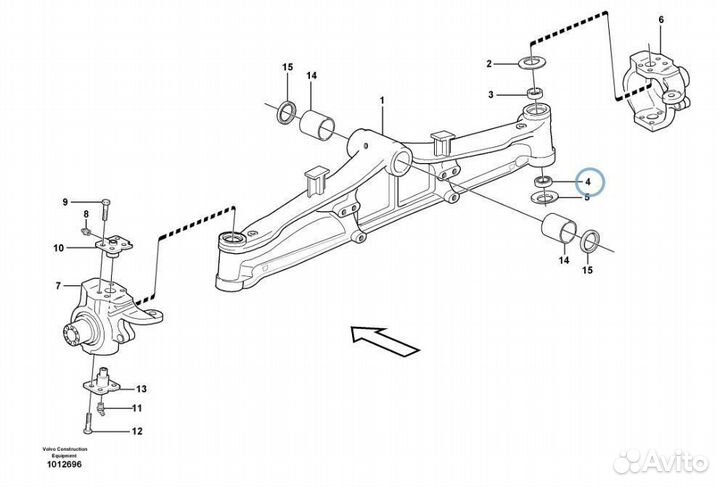 11709400 (VOE11709400) Подшипник шкворня