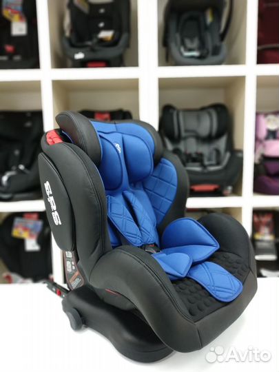 Автокресло 9-36кг изофикс LK thunder синий цвет