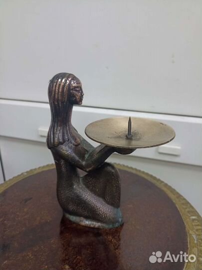 Подсвечник бронзовый.винтаж