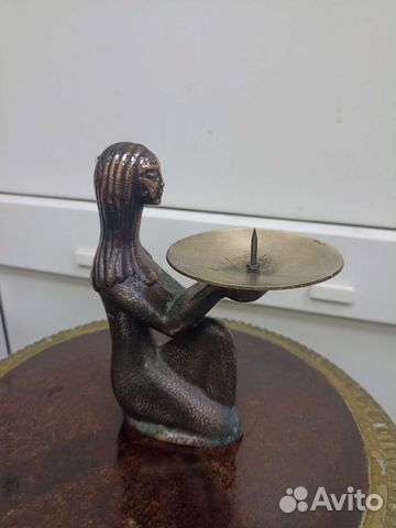 Подсвечник бронзовый.винтаж
