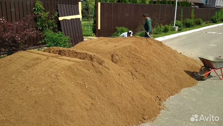Песок для строительных работ от 5м3 доставка