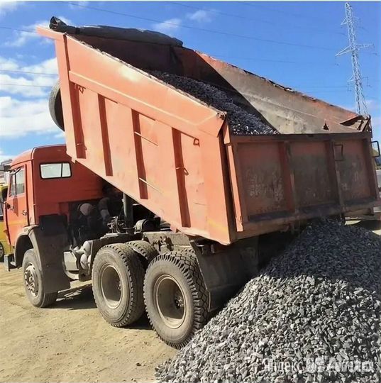 Щебень, песок, бут с доставкой по Рязани и области