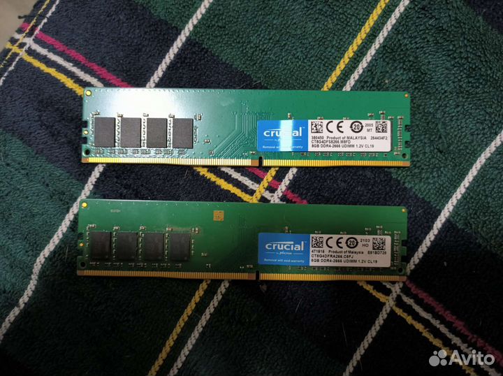 Оперативная память 8Gb ddr4 2666