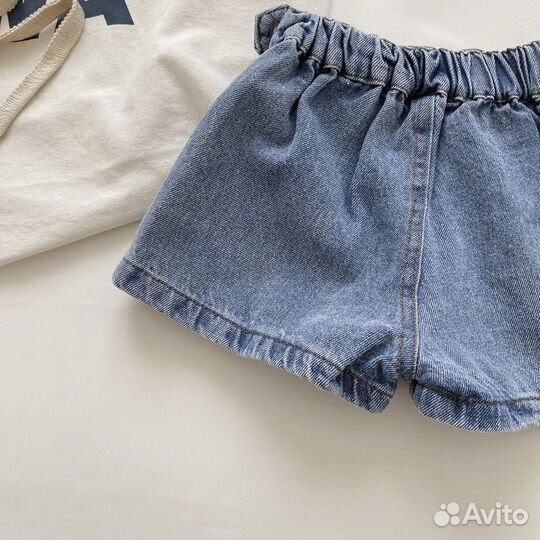 Юбка шорты для девочки джинсовая