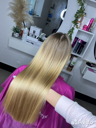 Кератиновое выпрямление