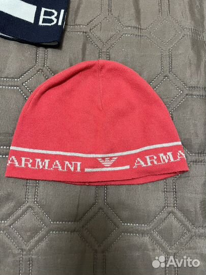 Детские оригинальные шапки Armani и bikkembergs