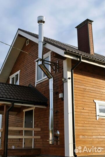 Дымоход 4 м Комплект Прямой Диаметр 120х200