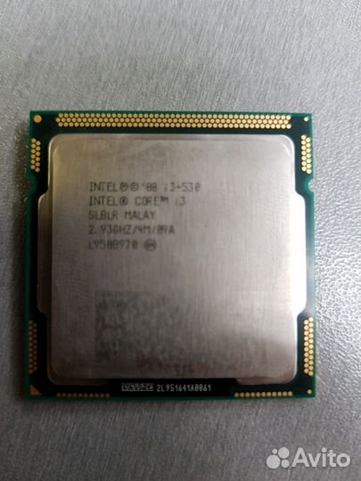 Процессор intel core i3-530, 2.93Ghz, socket 1156