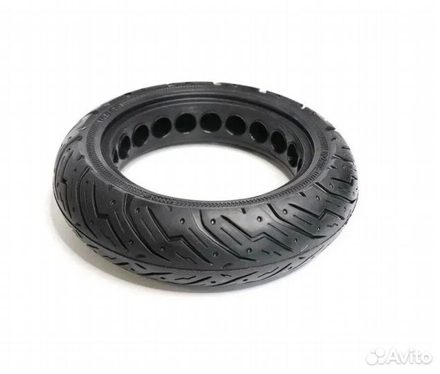 Покрышка бескамерная литая для эл.самоката 10х2.5